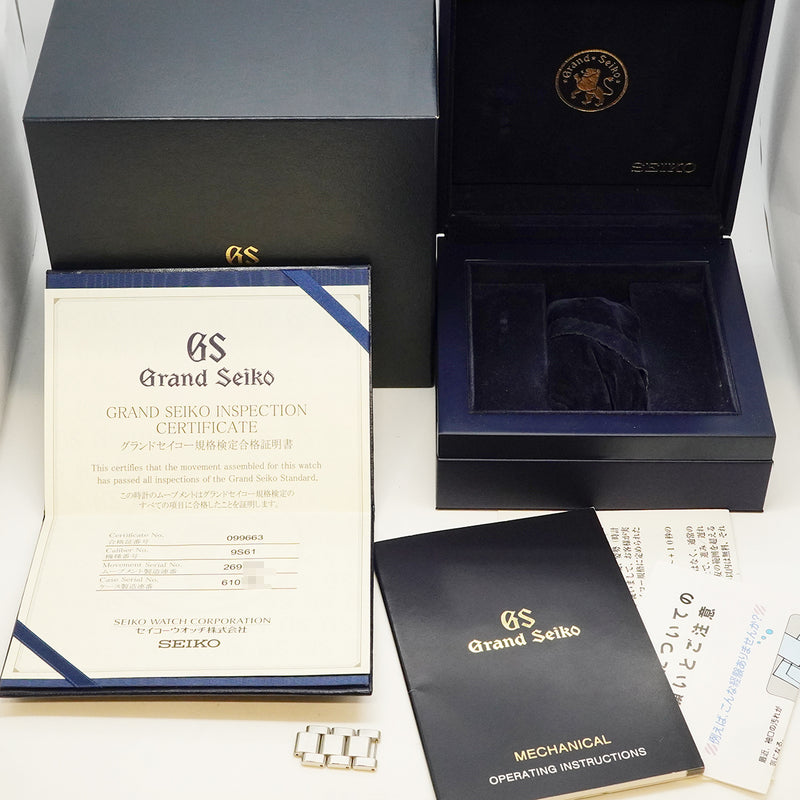 【6wgc0235】セイコー グランドセイコー メカニカル SBGR099/9S61-00B0 シルバー文字盤【中古】腕時計 メンズ