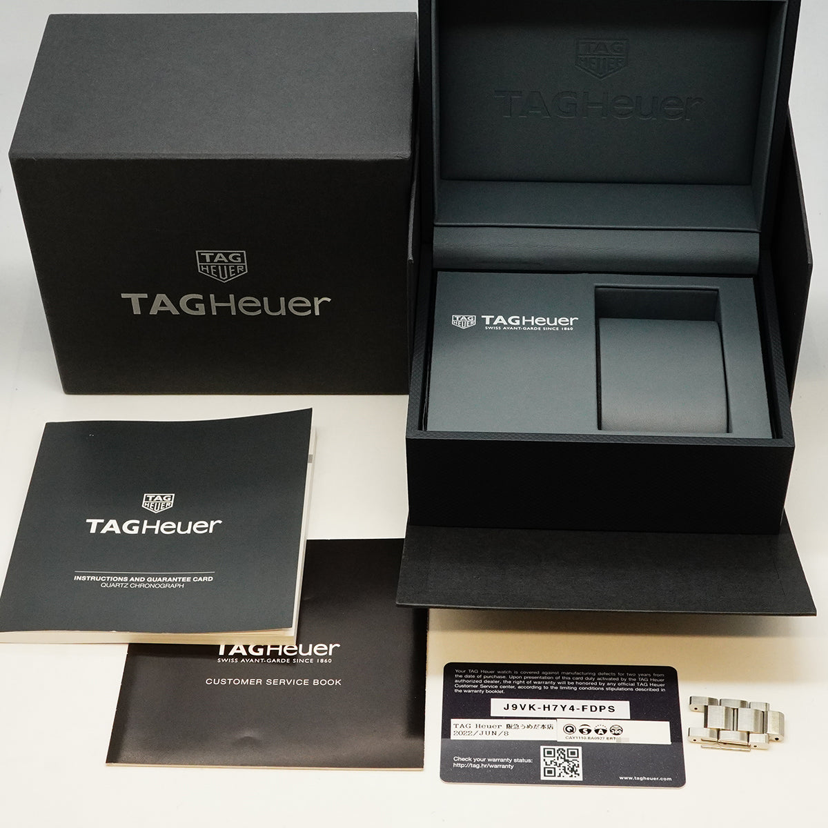【6wgc0237】タグホイヤー アクアレーサー クロノグラフ CAY1110 黒文字盤【中古】腕時計 メンズ