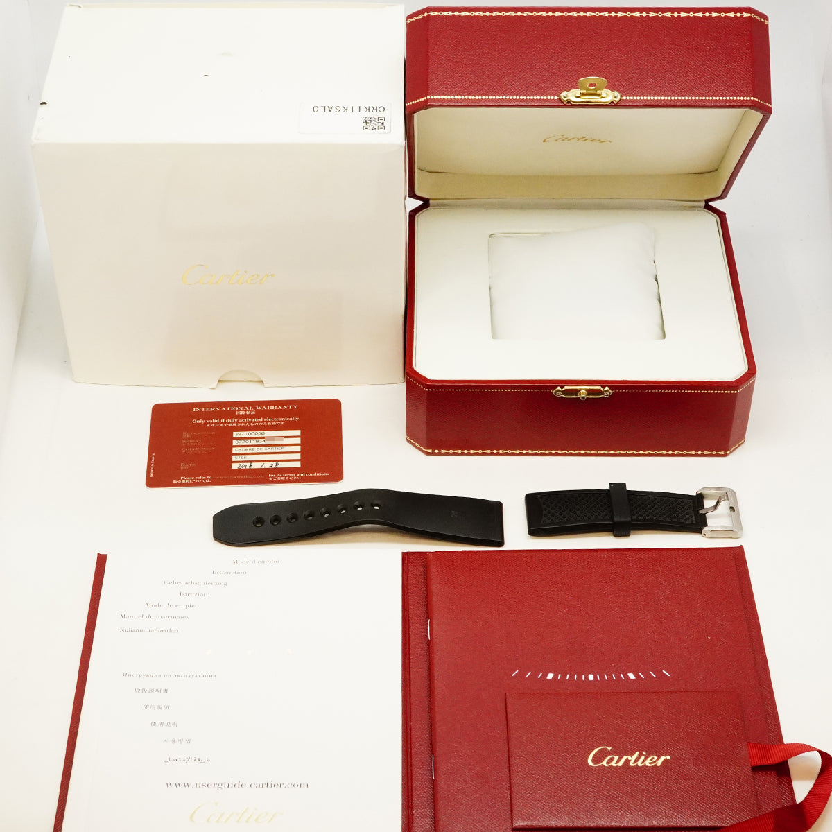 【6wgc0250】カルティエ カリブル ダイバー300M W7100056 黒文字盤【中古】腕時計 メンズ