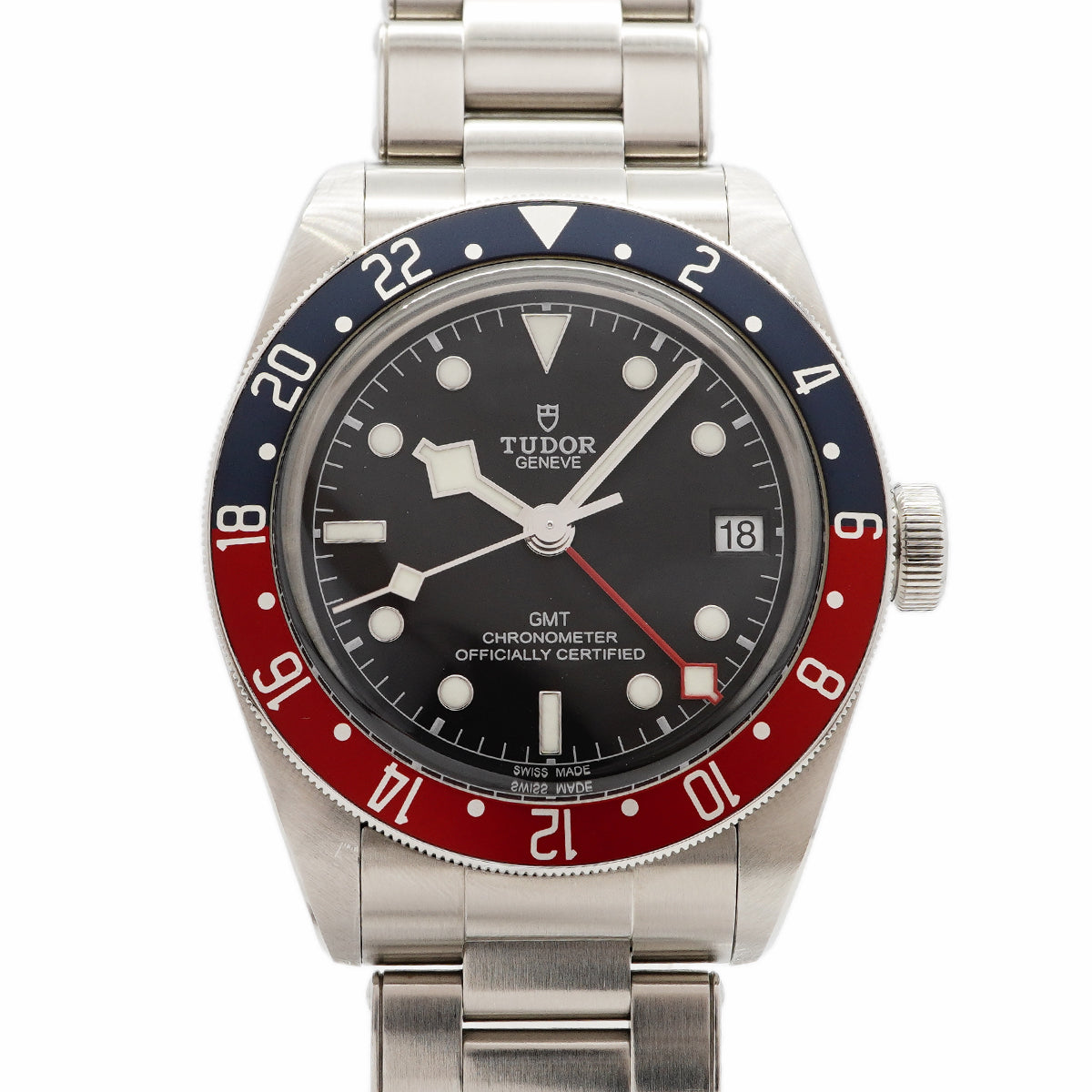 【6wgd0256】チュードル ブラックベイ GMT 79830RB 黒文字盤【中古】腕時計 メンズ