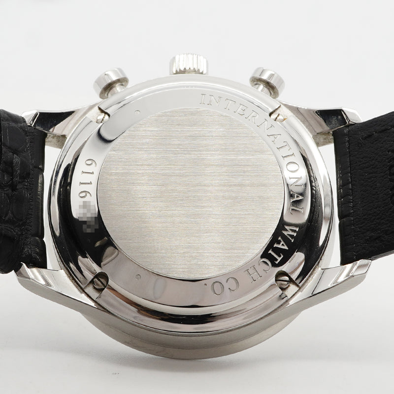 【6wgd0263】IWC アイダブリューシー シャフハウゼン ポルトギーゼ クロノグラフ IW371445 シルバー文字盤【中古】腕時計 メンズ