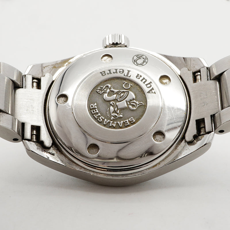 【6wgd0267】オメガ シーマスター アクアテラ 2577.50 黒文字盤【中古】腕時計 レディース