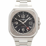 【6wgd0269】ベル&ロス BR05 GMT BR05G-BL-ST/SST 黒文字盤【中古】腕時計 メンズ