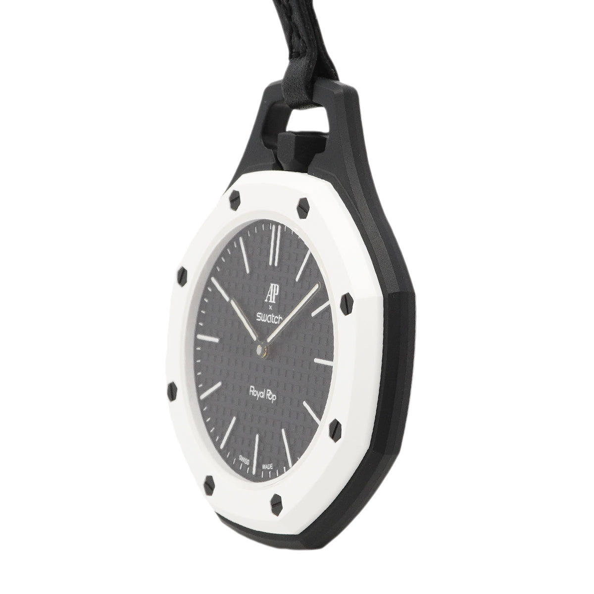【6wgd0280】スウォッチ×オーデマ・ピゲ ロイヤルポップ OCHO NEGRO SSX03W101N 黒文字盤【中古】腕時計 メンズ レディース ユニセックス