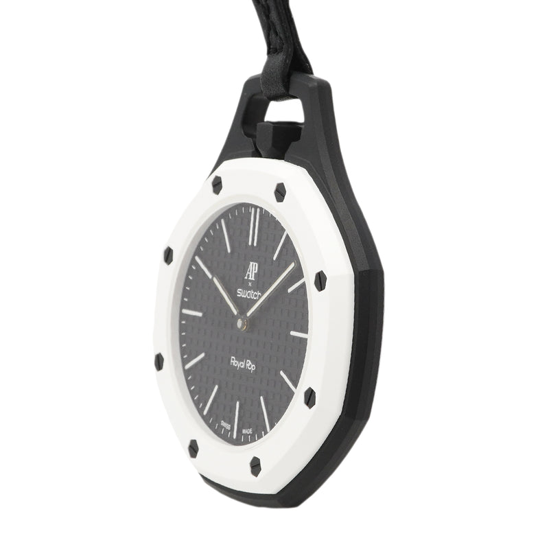 【6wgd0280】スウォッチ×オーデマ・ピゲ ロイヤルポップ OCHO NEGRO SSX03W101N 黒文字盤【中古】腕時計 メンズ レディース ユニセックス