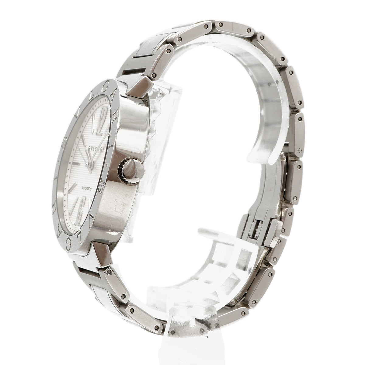 【6wgd0293】ブルガリ ブルガリブルガリ AUTO BB42SS シルバー文字盤【中古】腕時計 メンズ
