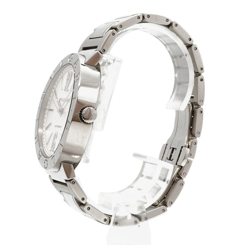 【6wgd0293】ブルガリ ブルガリブルガリ AUTO BB42SS シルバー文字盤【中古】腕時計 メンズ