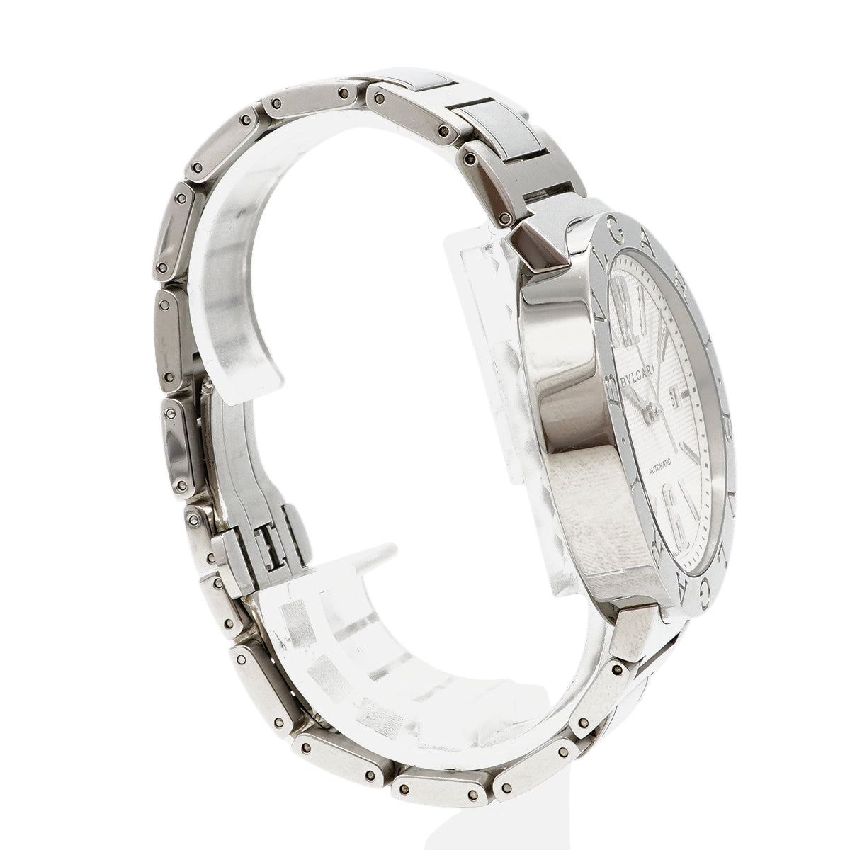 【6wgd0293】ブルガリ ブルガリブルガリ AUTO BB42SS シルバー文字盤【中古】腕時計 メンズ