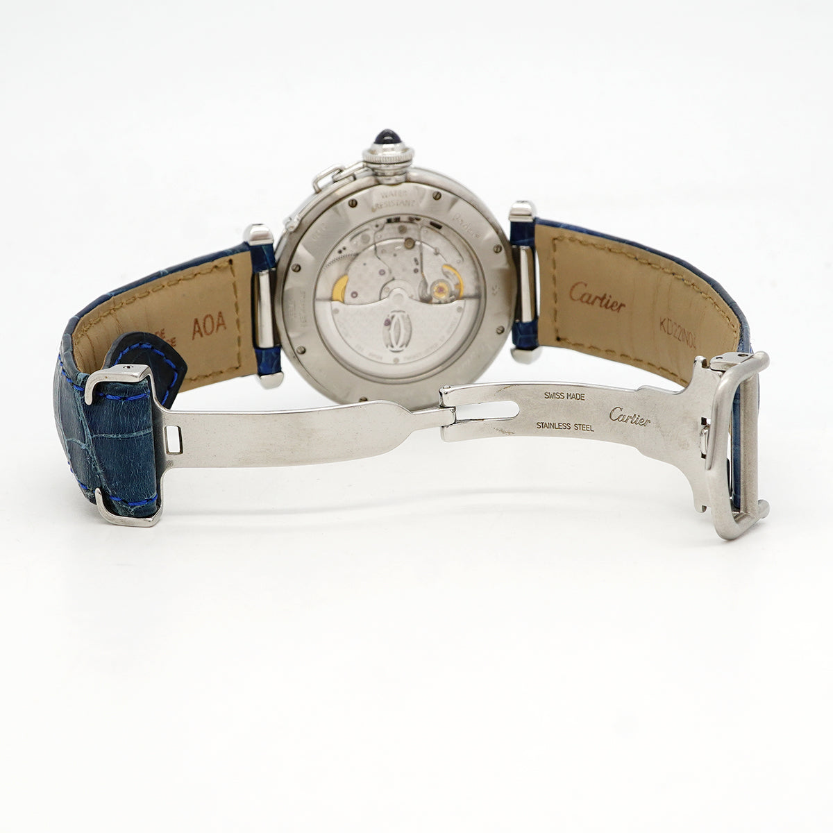 【6wgd0296】カルティエ パシャグリッド W3104055 シルバー文字盤【中古】腕時計 メンズ