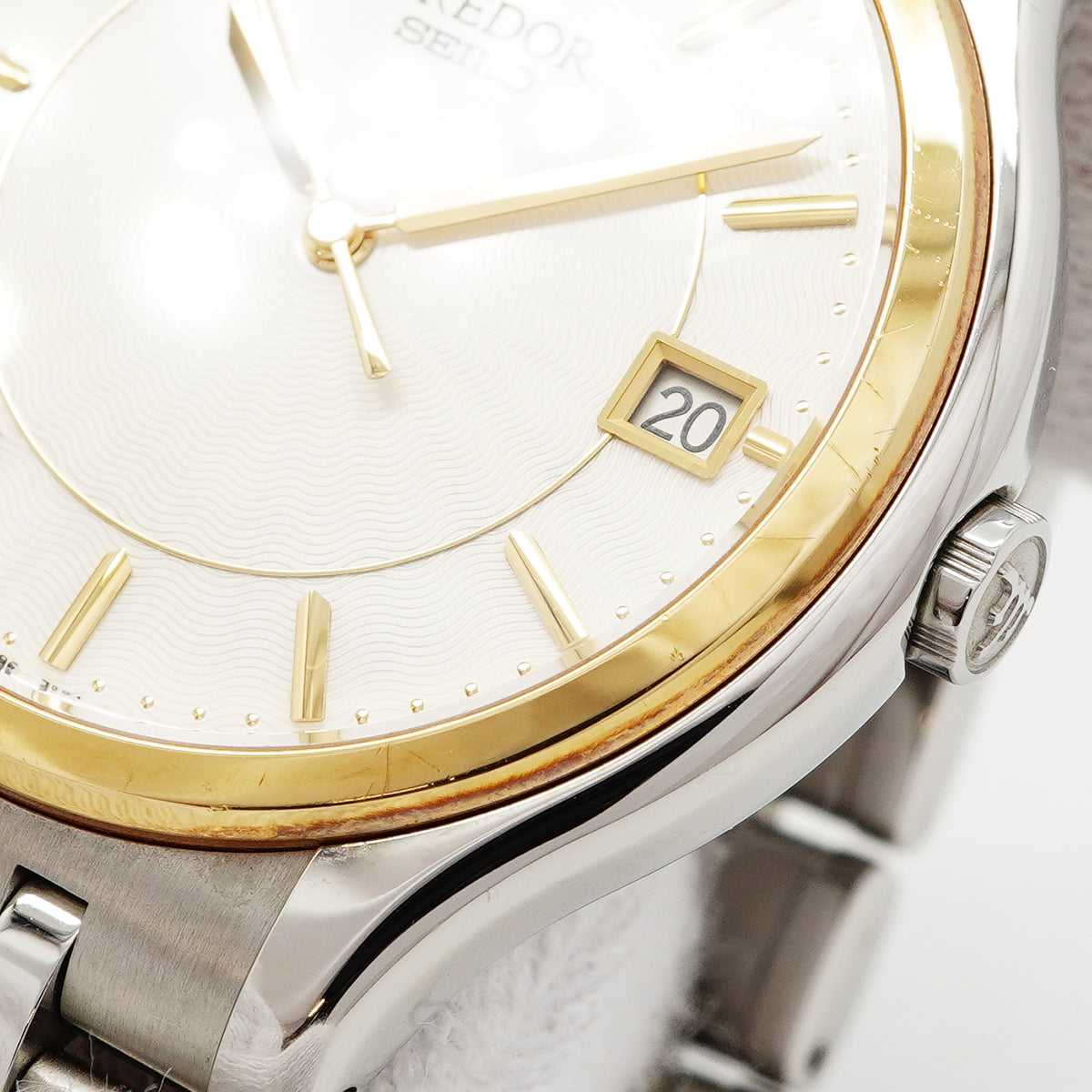 【6wgd0301】セイコー クレドール GCAZ010/8J86-7A00 シルバー文字盤【中古】腕時計 メンズ