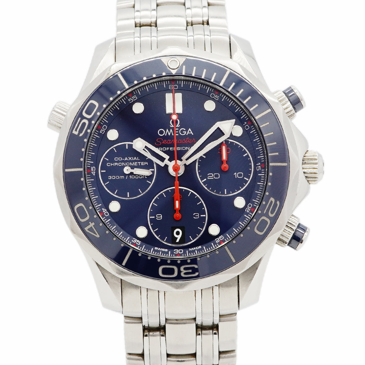 【6wgd0302】オメガ シーマスター ダイバー300M コーアクシャル 212.30.42.50.03.001 ネイビー文字盤【中古】腕時計 メンズ