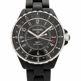 【6wgd0315】シャネル J12 GMT マットブラック H3101 黒文字盤【中古】腕時計 メンズ
