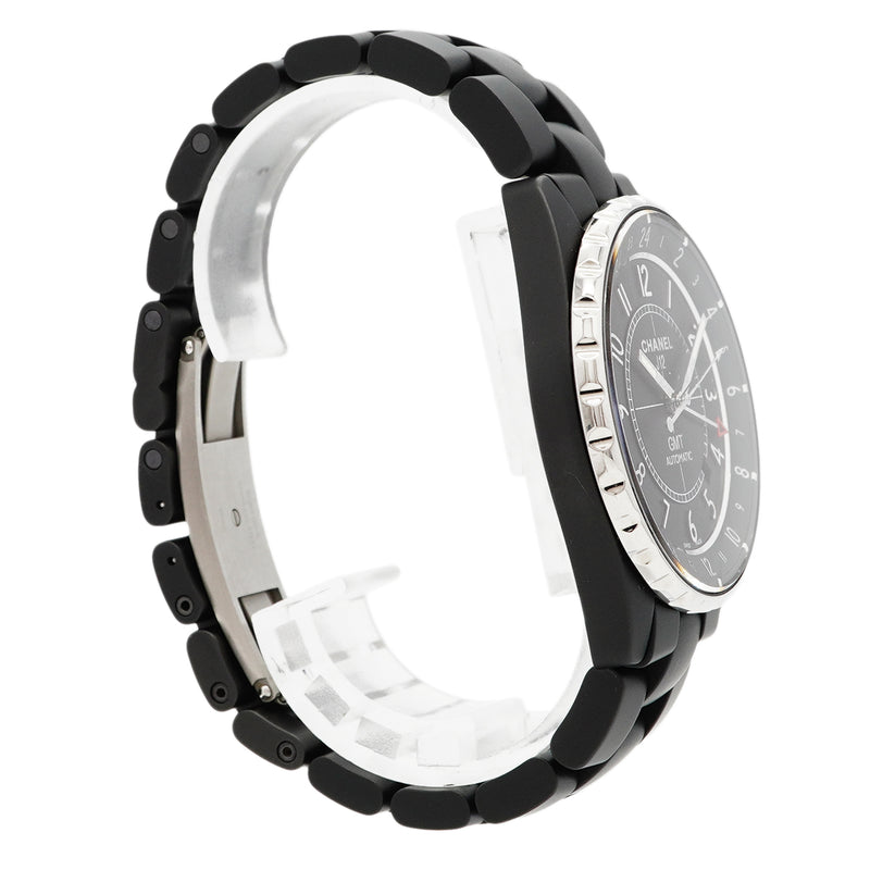【6wgd0315】シャネル J12 GMT マットブラック H3101 黒文字盤【中古】腕時計 メンズ