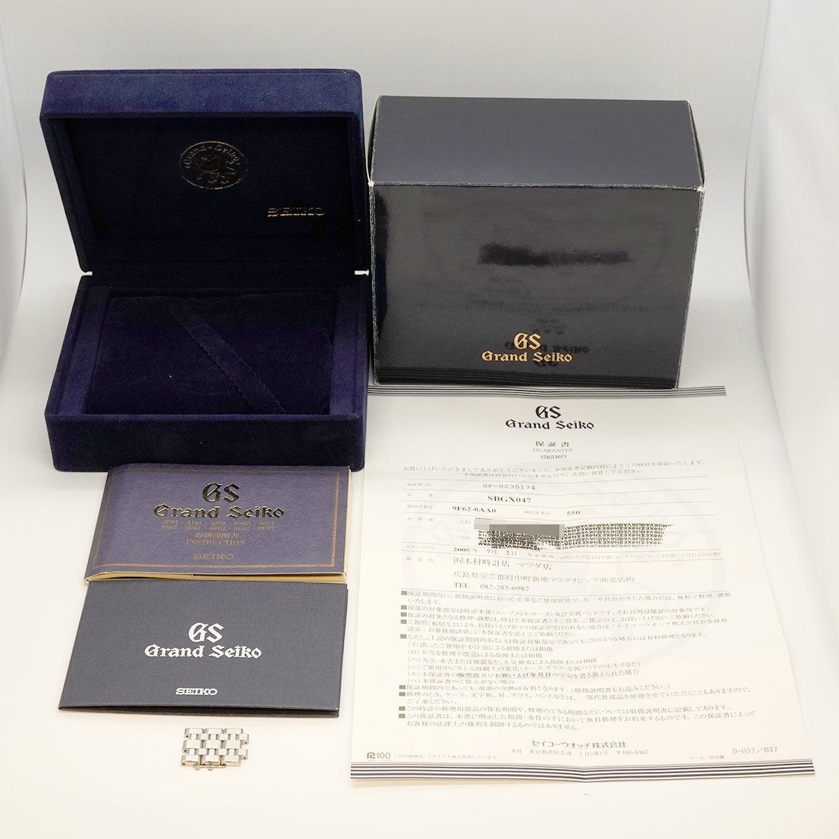 【6wgd0335】セイコー グランドセイコー SBGX047/9F62-0AA0 シルバー文字盤【中古】腕時計 メンズ