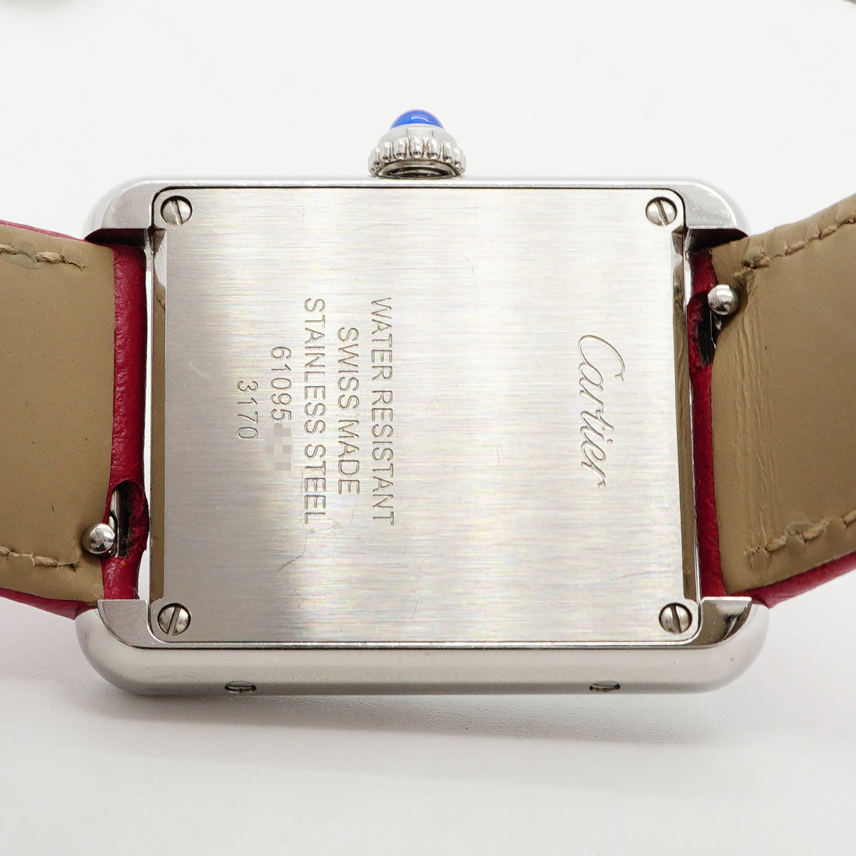 【6wha0035】カルティエ タンクソロSM WSTA0030 シルバー文字盤【中古】腕時計 レディース