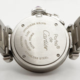 【6wha0036】カルティエ ミスパシャ W3140008 ピンク文字盤【中古】腕時計 レディース