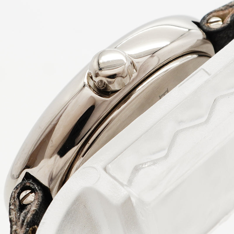 【6wha0038】ブルガリ オーバル 750 WG OVW27G 白文字盤【中古】腕時計 レディース