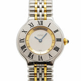 【6wha0060】カルティエ マスト21 SM W10075F4 シルバー文字盤【中古】腕時計 レディース