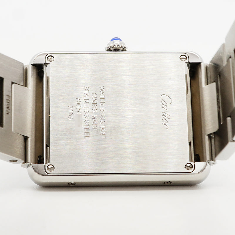 【6wha0065】カルティエ タンクソロLM W5200014 シルバー文字盤【中古】腕時計 メンズ レディース ユニセックス