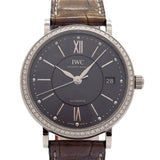 【6wha0070】IWC アイダブリューシー シャフハウゼン ポートフィノ オートマティック 37 ダイヤ IW458104 グレー文字盤【中古】腕時計 メンズ