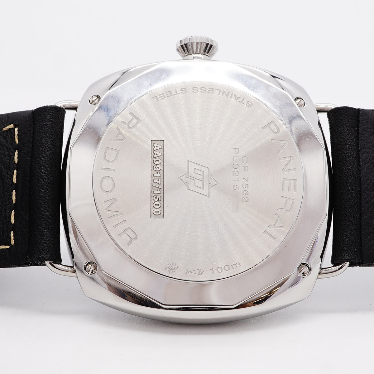 【6wha0074】オフィチーネパネライ ラジオミール オフィチーネ PAM01382 黒文字盤【中古】腕時計 メンズ