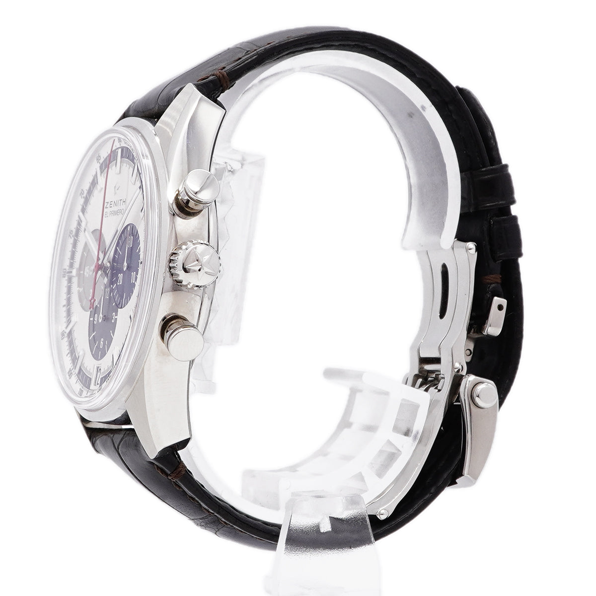 【6wha0076】ゼニス エルプリメロ 36000VPH クロノグラフ 03.2040.400/69.C494 シルバー文字盤【中古】腕時計 メンズ