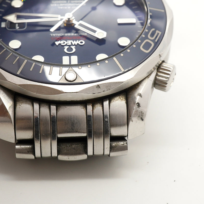 【6whb0082】オメガ シーマスター300 コーアクシャル 212.30.41.20.03.001 青文字盤【中古】腕時計 メンズ