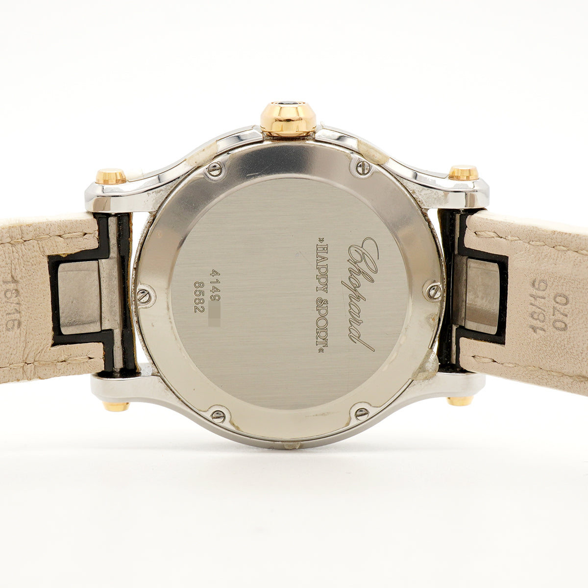 【6whb0085】ショパール ハッピースポーツ ダイヤ 278582-6009 白文字盤【中古】腕時計 メンズ レディース ユニセックス
