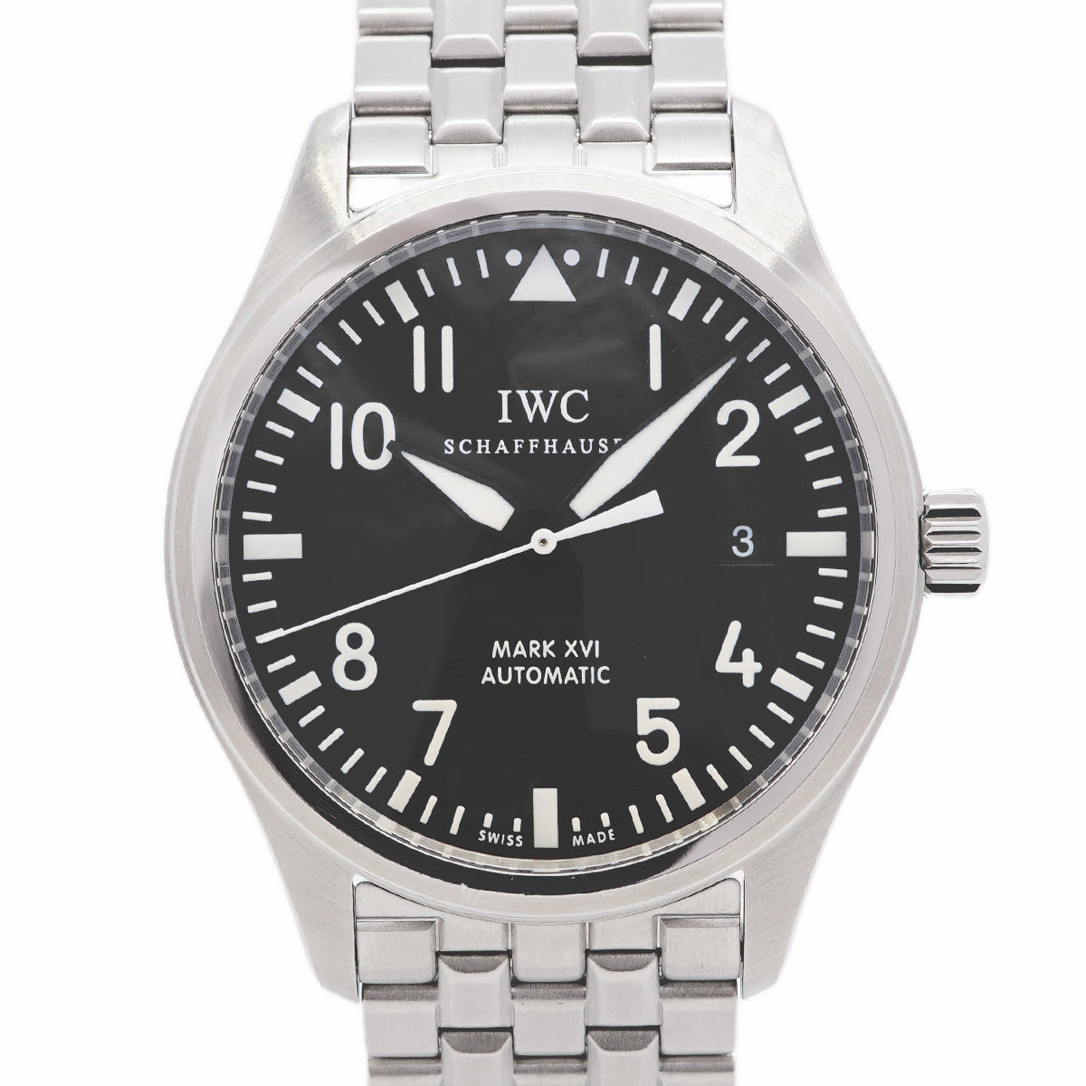 【6whb0094】IWC アイダブリューシー シャフハウゼン パイロットウォッチ16 IW325504 黒文字盤【中古】腕時計 メンズ
