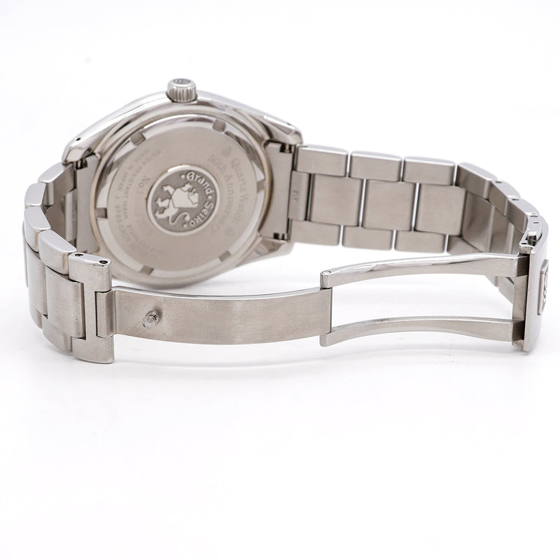 【6whb0101】セイコー グランドセイコー GMT 50周年記念 SBGN009/9F86-0AD0 ネイビー文字盤【中古】腕時計 メンズ