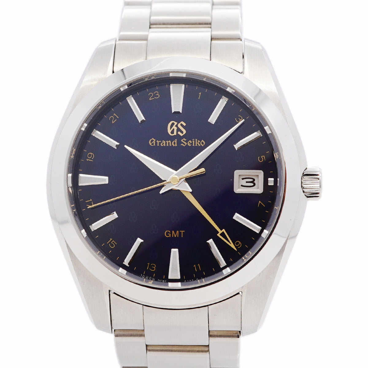【6whb0101】セイコー グランドセイコー GMT 50周年記念 SBGN009/9F86-0AD0 ネイビー文字盤【中古】腕時計 メンズ