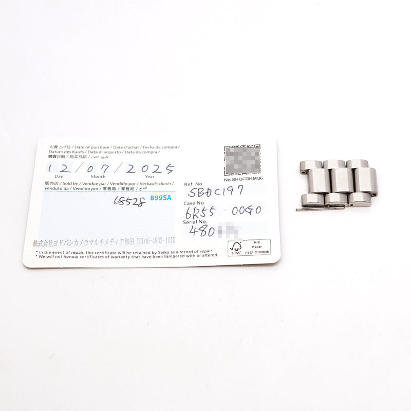 【6whb0114】セイコー プロスペックス ダイバー スキューバ SBDC197/6R55-00G0 黒文字盤【中古】腕時計 メンズ