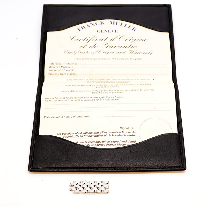 【6whb0115】フランク・ミュラー トノウ カーベックス 1752QZ シルバー文字盤【中古】腕時計 レディース