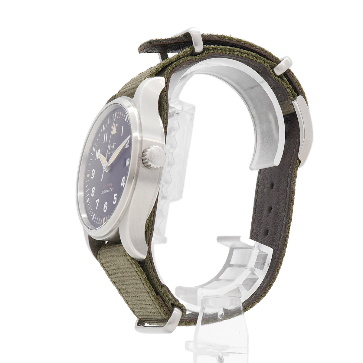 【6whb0127】IWC アイダブリューシー シャフハウゼン スピットファイア IW326801 黒文字盤【中古】腕時計 メンズ