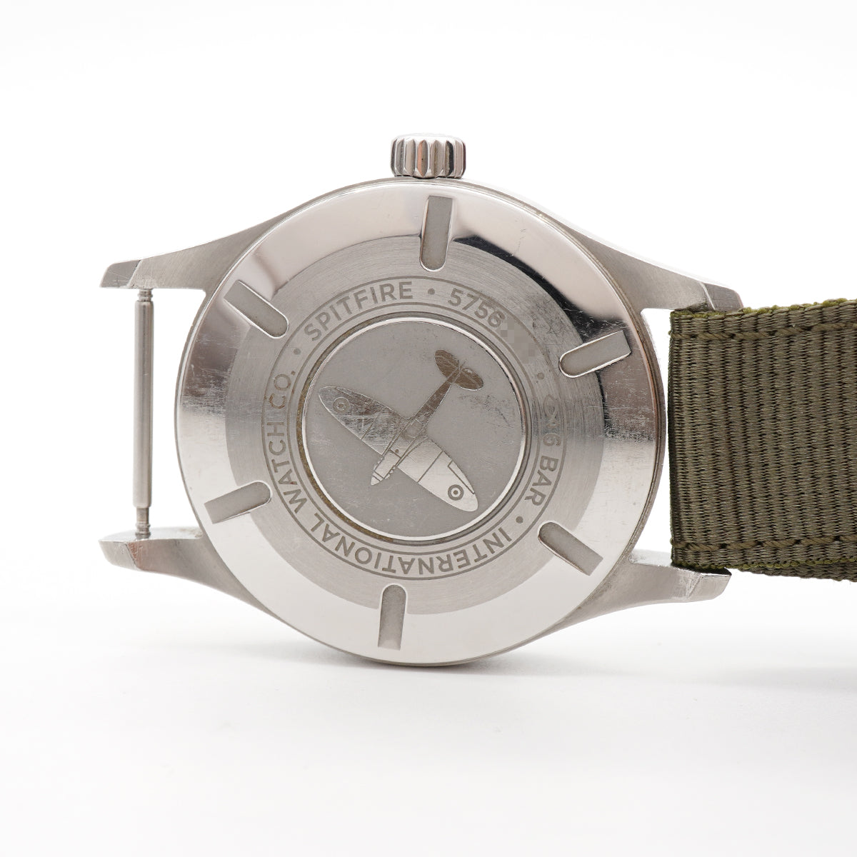 【6whb0127】IWC アイダブリューシー シャフハウゼン スピットファイア IW326801 黒文字盤【中古】腕時計 メンズ