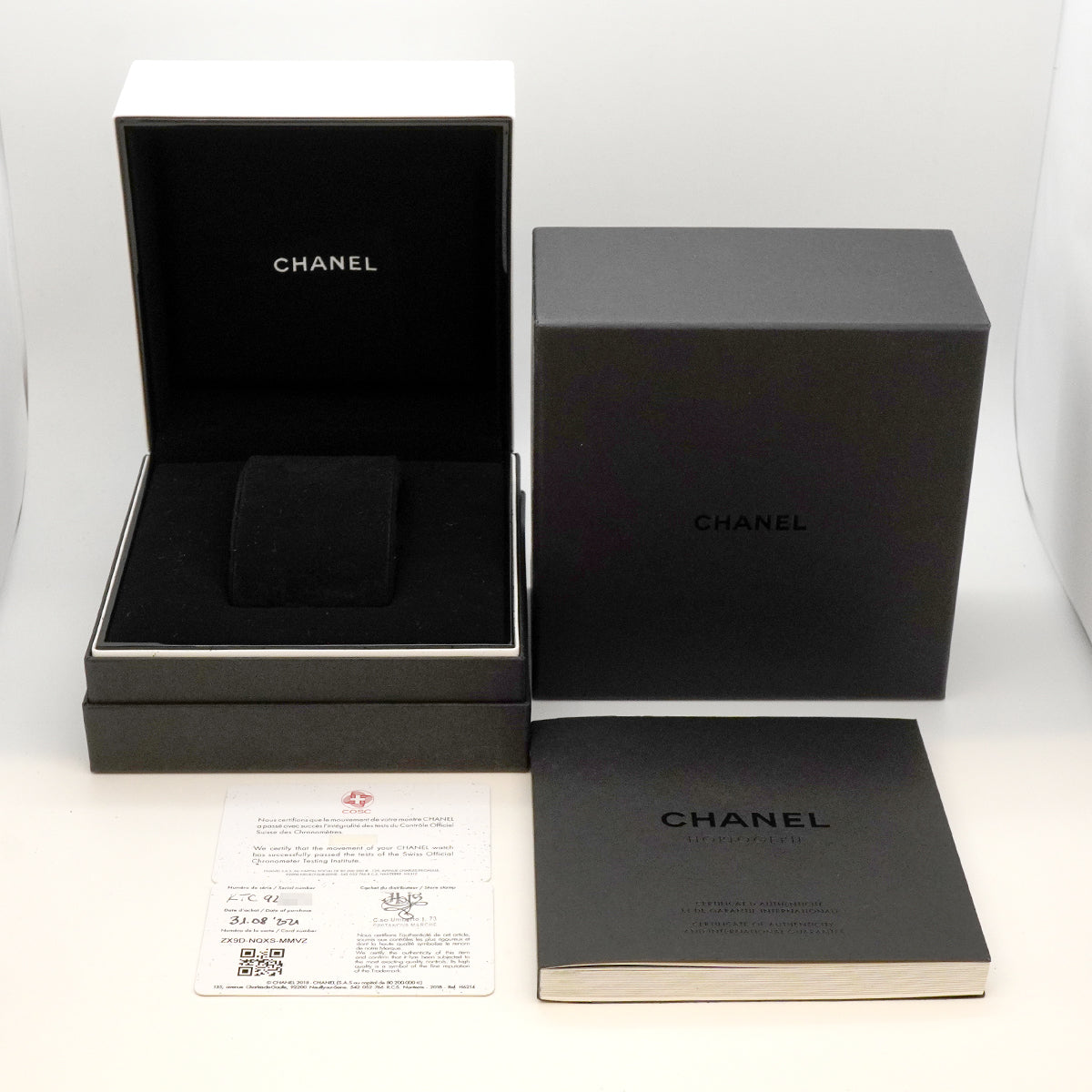 【6whb0128】シャネル J12 H5697 黒文字盤【中古】腕時計 メンズ