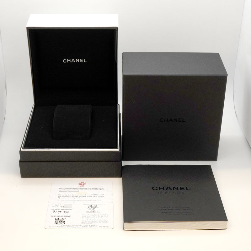 【6whb0128】シャネル J12 H5697 黒文字盤【中古】腕時計 メンズ