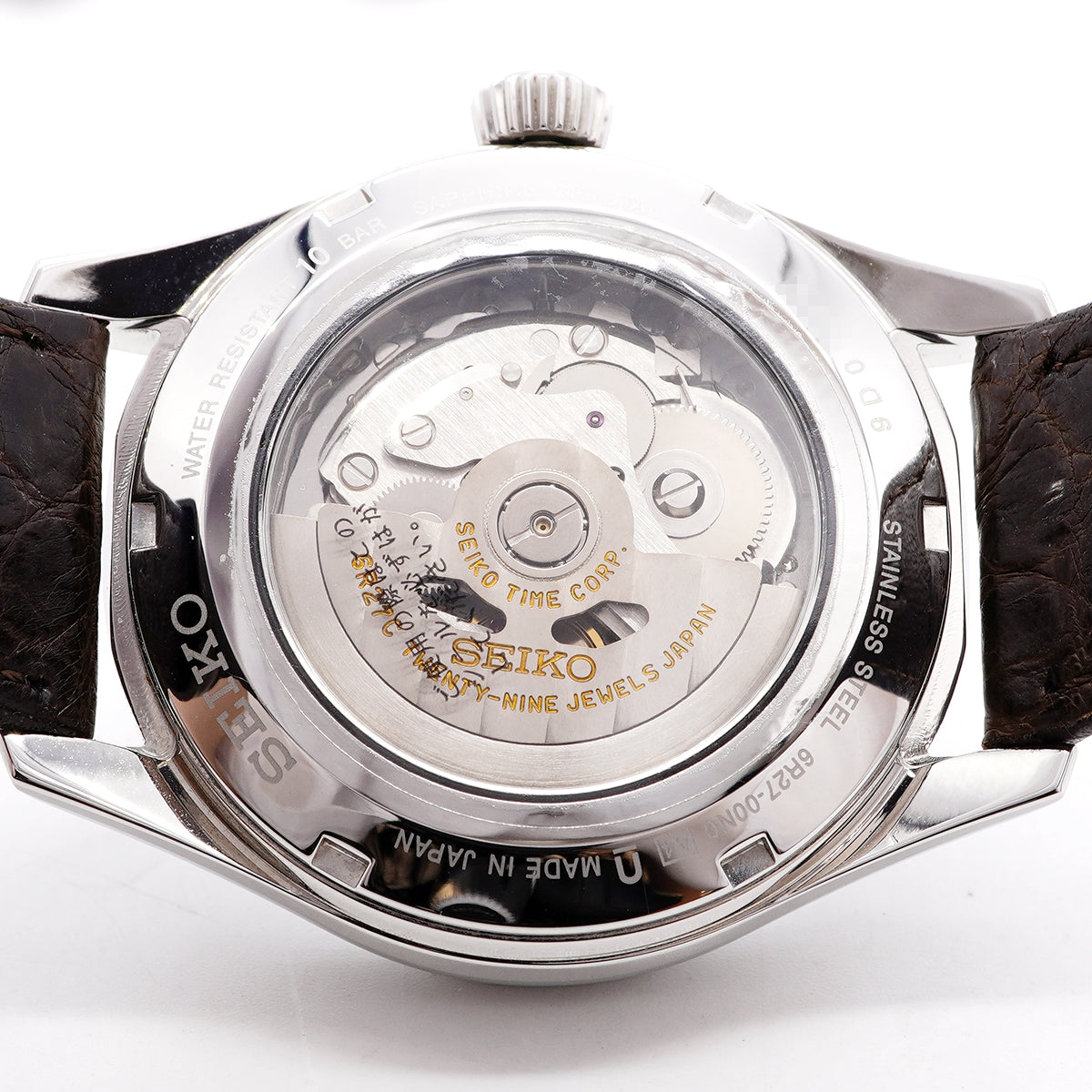 【6whb0135】セイコー プレサージュ 有田焼ダイヤル SARW049/6R27-00N0 白文字盤【中古】腕時計 メンズ