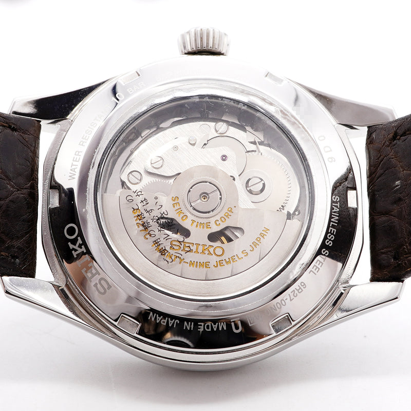 【6whb0135】セイコー プレサージュ 有田焼ダイヤル SARW049/6R27-00N0 白文字盤【中古】腕時計 メンズ
