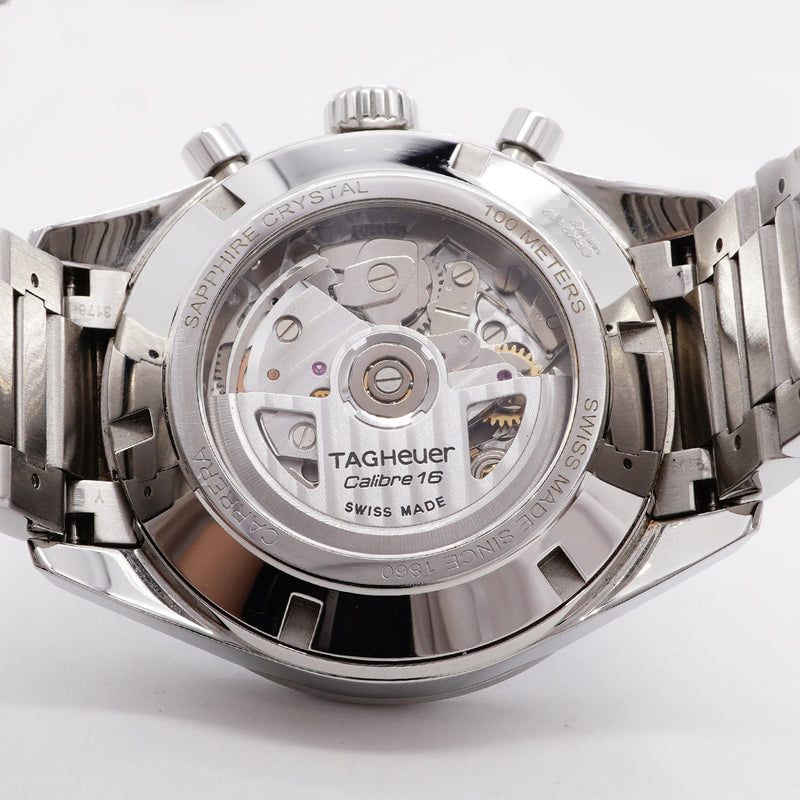 【6whb0136】タグホイヤー カレラ キャリバー16 CBK2112 青文字盤【中古】腕時計 メンズ