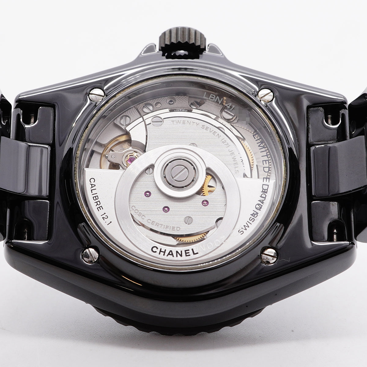【6whb0140】シャネル J12 ウォンテッド ドゥ シャネル H7418 黒文字盤【中古】腕時計 メンズ
