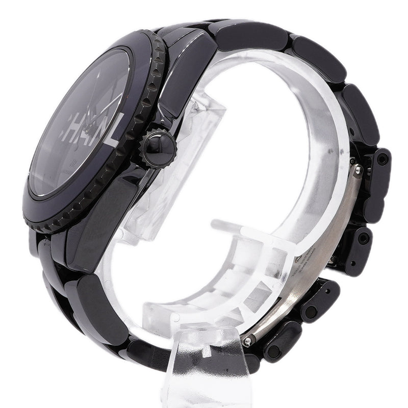 【6whb0140】シャネル J12 ウォンテッド ドゥ シャネル H7418 黒文字盤【中古】腕時計 メンズ