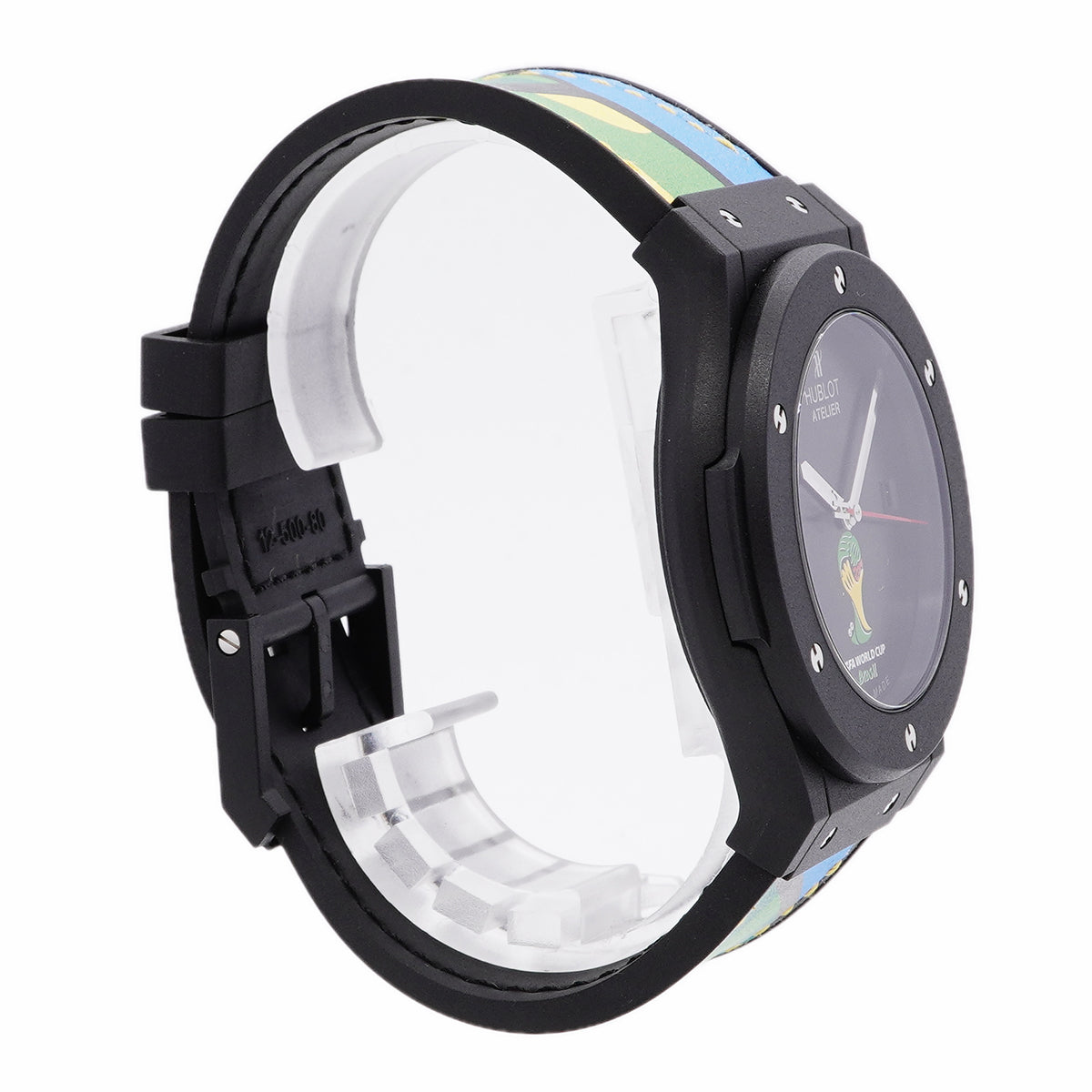 【6whb0145】ウブロ クラシック フュージョン アトリエ FIFA ワールドカップ 2014 500.XI.1100.VR.FIF14 黒文字盤【中古】腕時計 メンズ