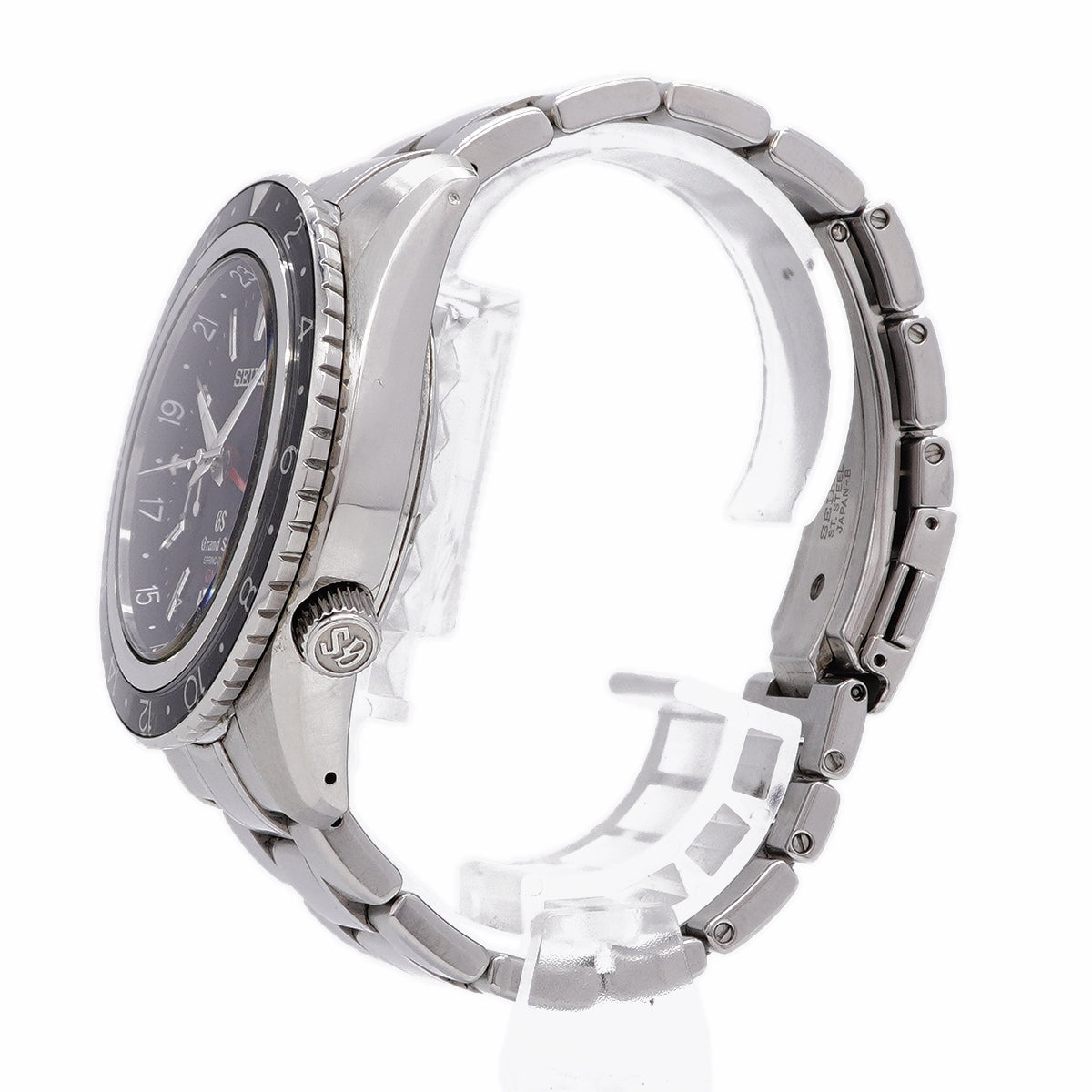 【6whb0148】セイコー グランドセイコー GMT パワーリザーブ SBGE001 黒文字盤【中古】腕時計 メンズ