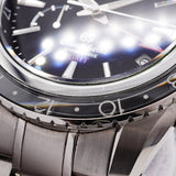 【6whb0148】セイコー グランドセイコー GMT パワーリザーブ SBGE001 黒文字盤【中古】腕時計 メンズ