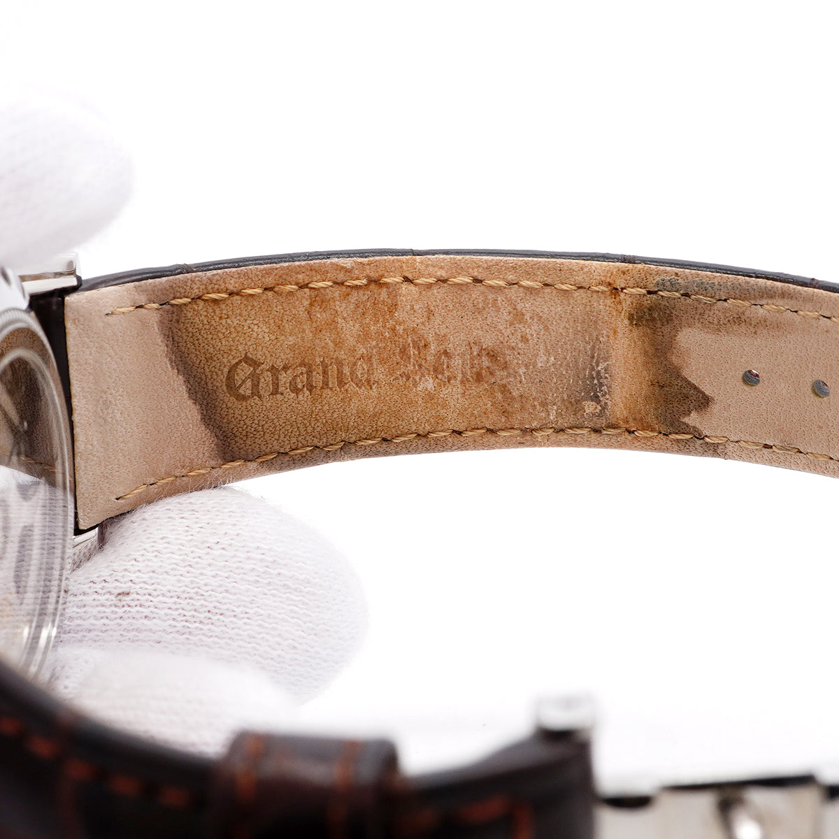 【6whb0160】セイコー グランドセイコー メカニカル GMT SBGM221 ベージュ文字盤【中古】腕時計 メンズ
