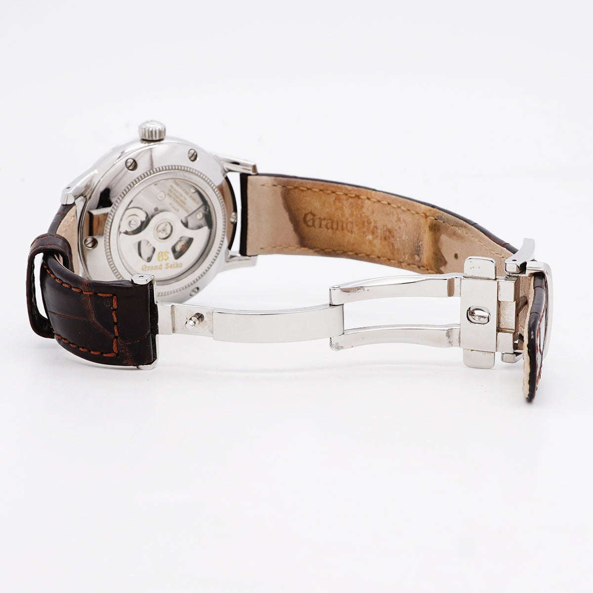 【6whb0160】セイコー グランドセイコー メカニカル GMT SBGM221 ベージュ文字盤【中古】腕時計 メンズ
