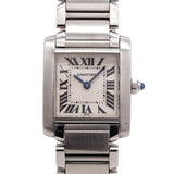 【6whc0176】カルティエ タンクフランセーズ SM W51008Q3 アイボリー文字盤【中古】腕時計 レディース