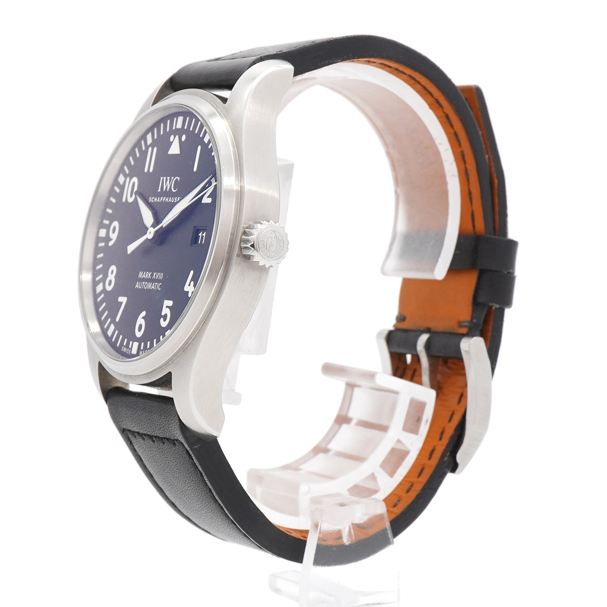 【6whc0198】IWC アイダブリューシー シャフハウゼン パイロットウォッチ マーク18 IW327009 黒文字盤【中古】腕時計 メンズ