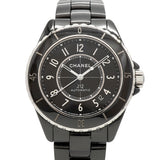 【6whc0259】シャネル J12 H5697 黒文字盤【中古】腕時計 メンズ
